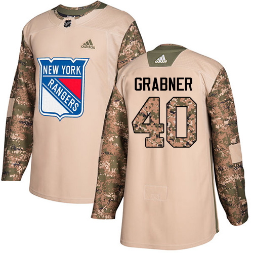Adidas Rangers #40 Michael Grabner Camo Authentic Veterans Day Stitched NHL Jersey